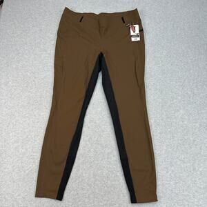 Kerrits WMNS Riding Breeches Brown/Black Panel Stretch Equestrian Mobility Pants